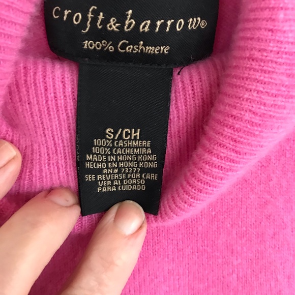 Croft & Barrow 100% cashmere turtleneck sweater - Picture 3 of 6
